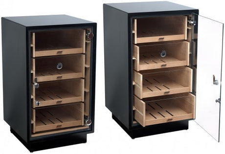 Manchester Counter Glass Door Cigar Humidor | 250 Cigars