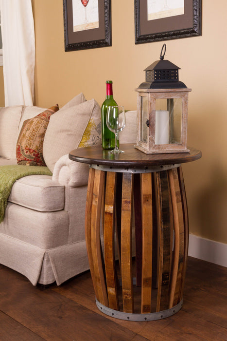 Napa East Stave and Hoop End Table