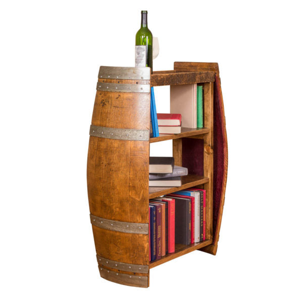 Wine best sale and bookshelf