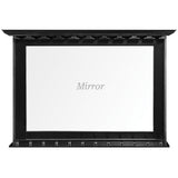 Premium Antique Bar Mirror with a Glassware Rack