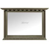 Premium Antique Bar Mirror with a Glassware Rack