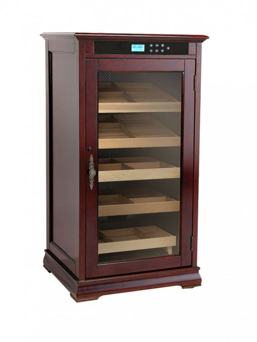 The Redford Electronic Cabinet Humidor | 1250 Cigars (Dark Cherry)