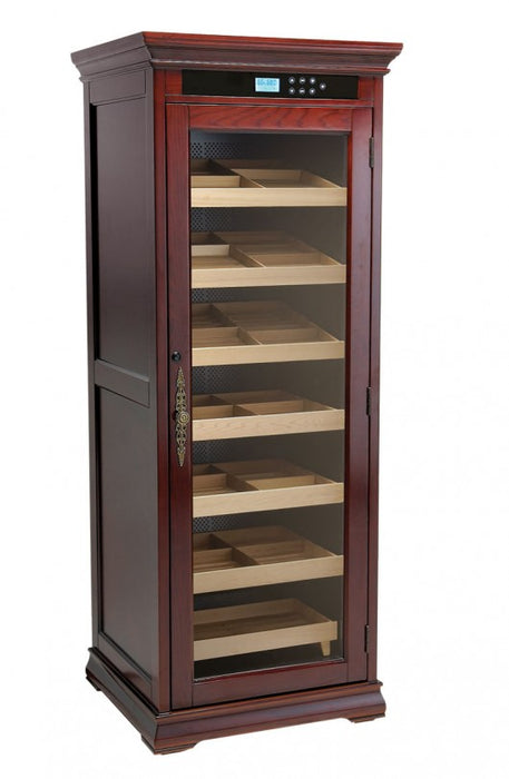 The Remington Electronic Humidor Cabinet | 2000 Cigars (Dark Cherry)