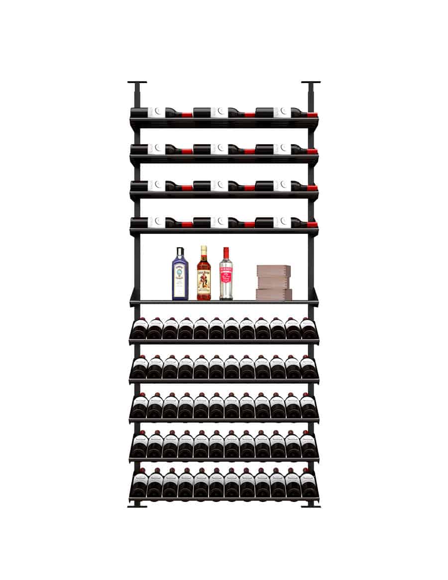 100 bottle discount metal wine rack