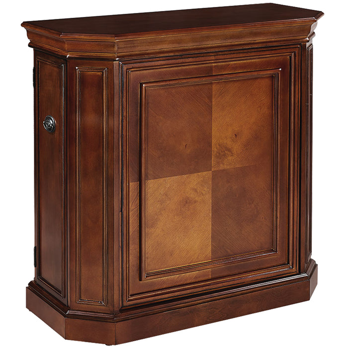 Solid Wood Bar Cabinet with Interior Storage