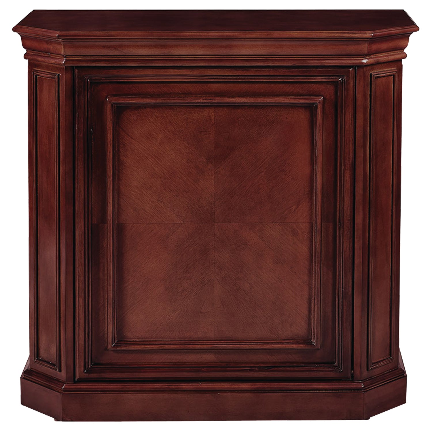 Solid Wood Bar Cabinet with Interior Storage