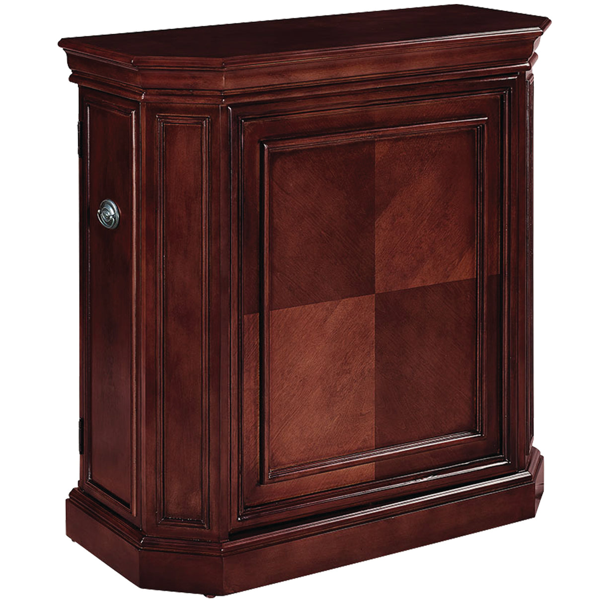 Solid Wood Bar Cabinet with Interior Storage