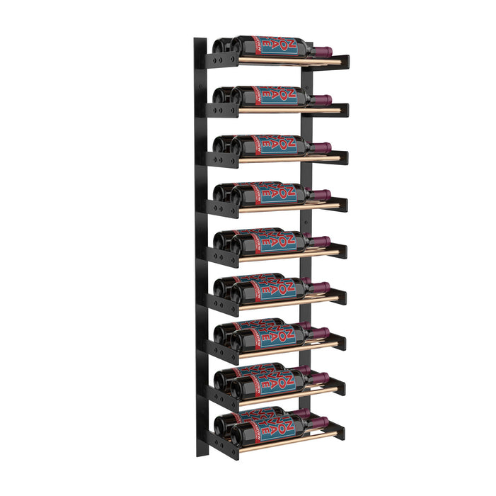VintageView Evolution Wine Wall 45″ 1C Wall Mounted Wine Rack System (9 to 27 bottles)