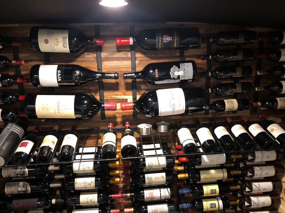 VintageView Big Bottle Wine Rack  (4 Bottles)