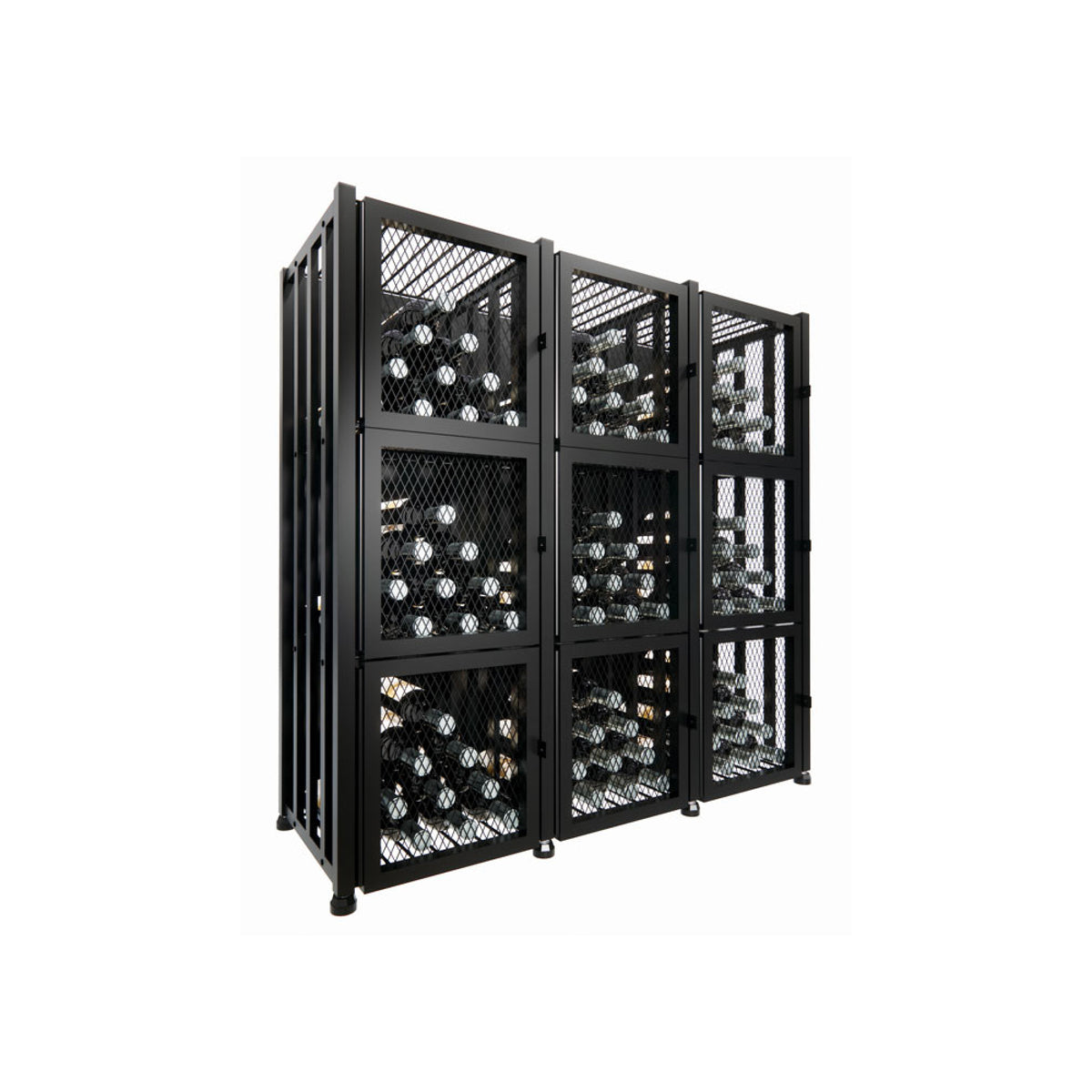 VintageView Case & Crate Back Plate (freestanding metal wine locker accessory)