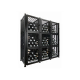 VintageView Case & Crate Back Plate (freestanding metal wine locker accessory)