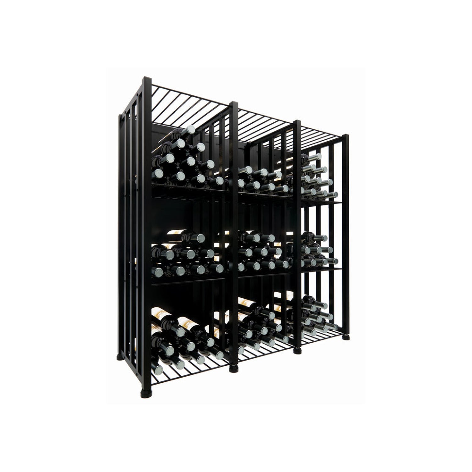 VintageView Case & Crate Bin 3 Kit (freestanding wine bottle storage with secure backs)