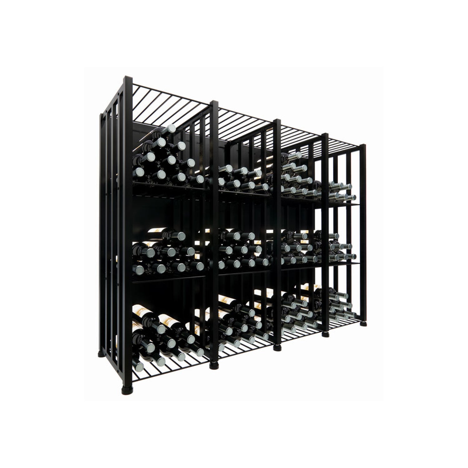VintageView Case & Crate Bin 3 Kit (freestanding wine bottle storage with secure backs)