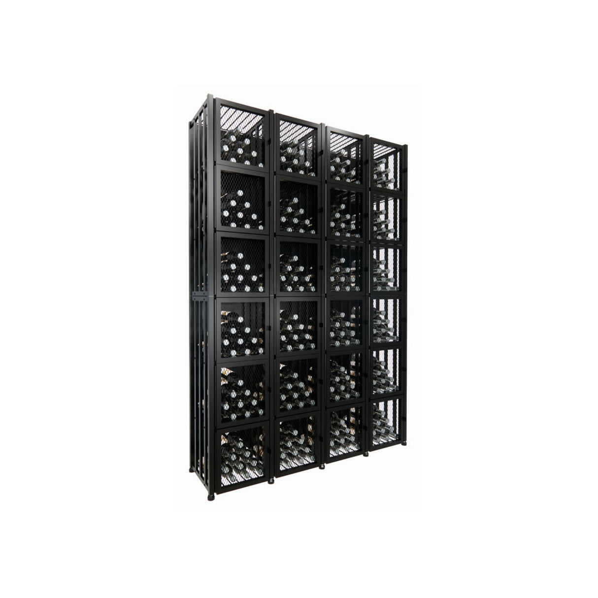 VintageView Case & Crate Locker 6 Kit (freestanding wine bottle storage with secure backs)