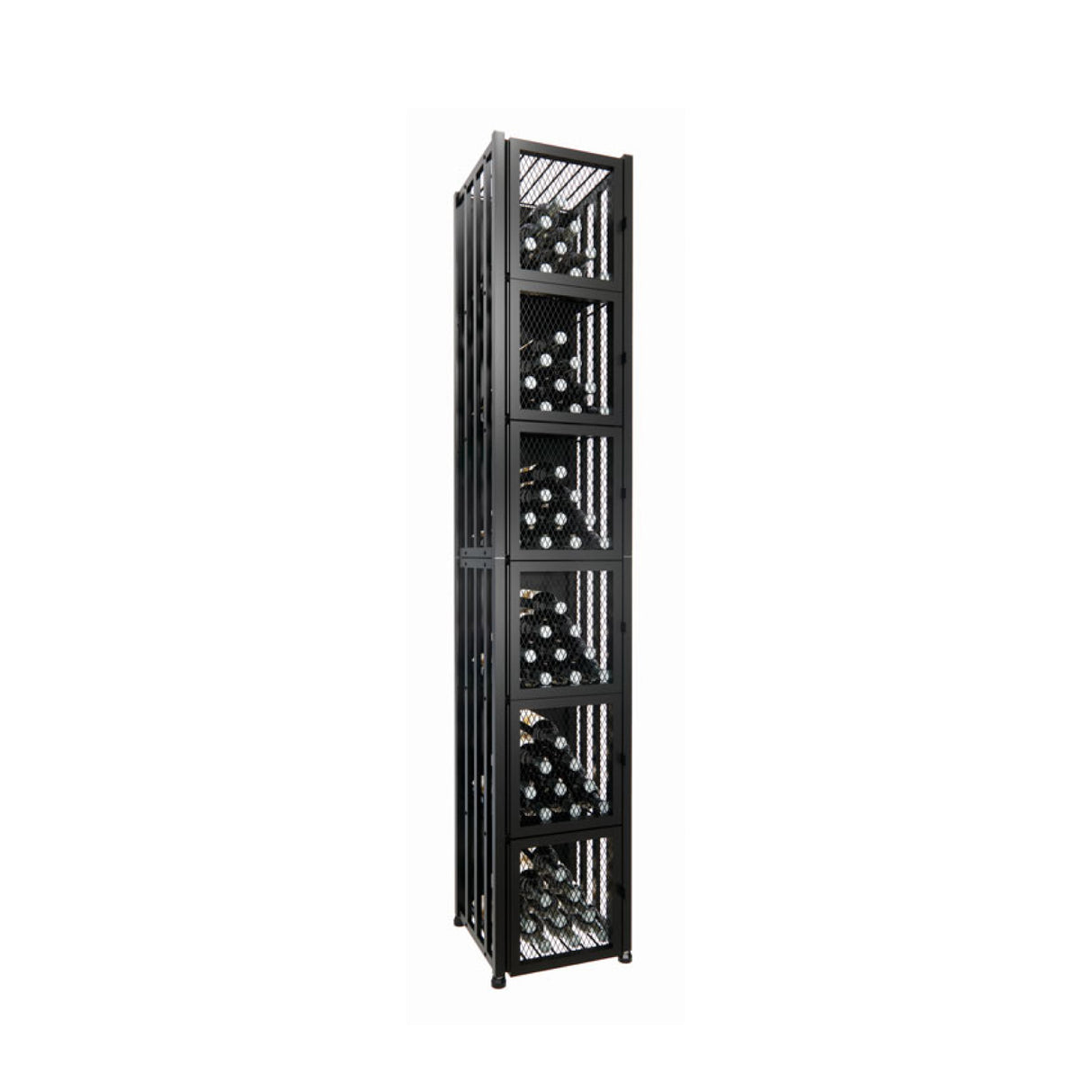VintageView Case & Crate Locker 6 Kit (freestanding wine bottle storage with secure backs)
