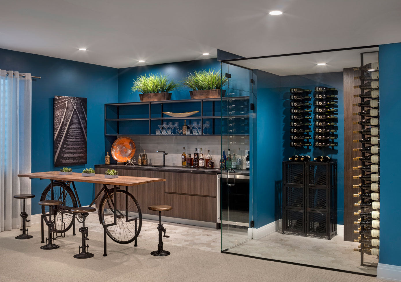 VintageView Case & Crate Locker Doors (freestanding metal wine rack accessory)