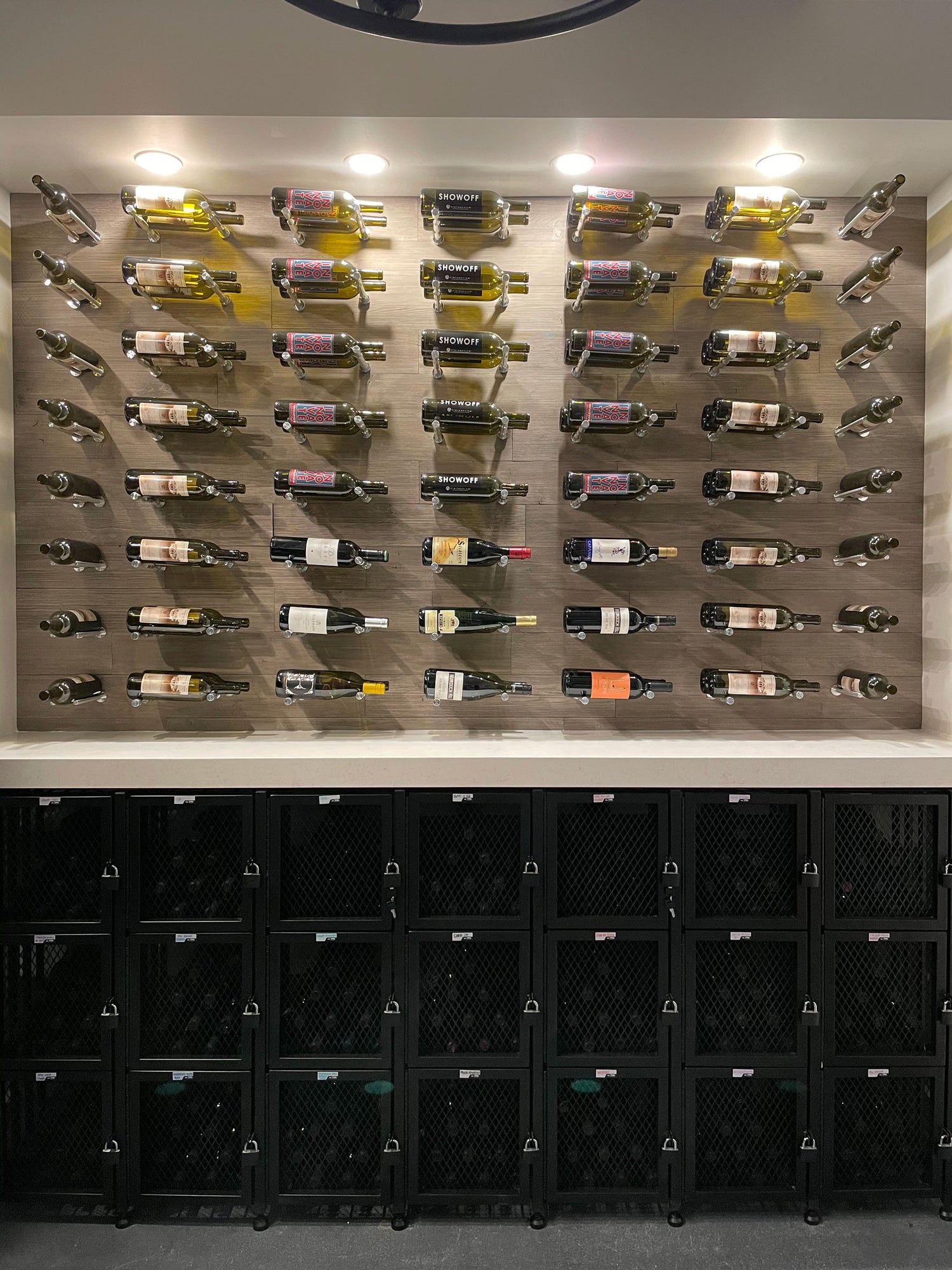 VintageView Case & Crate Locker Doors (freestanding metal wine rack accessory)