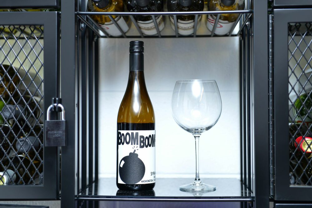 Metal wine racks free standing on sale