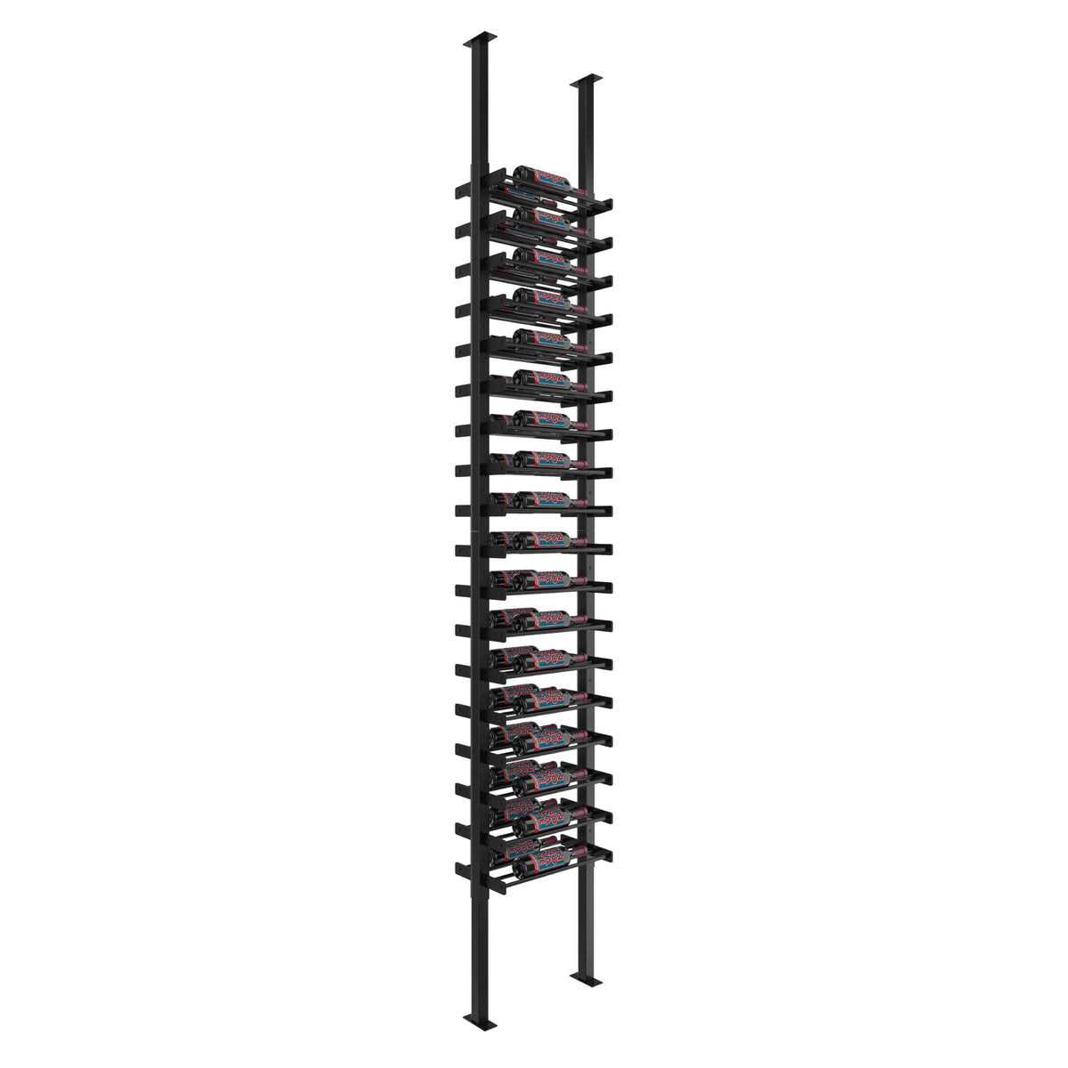 VintageView Evolution Double Sided Wine Wall Post Kit 10 1C (floor-to-ceiling wine rack system, 36 to 72 bottles)