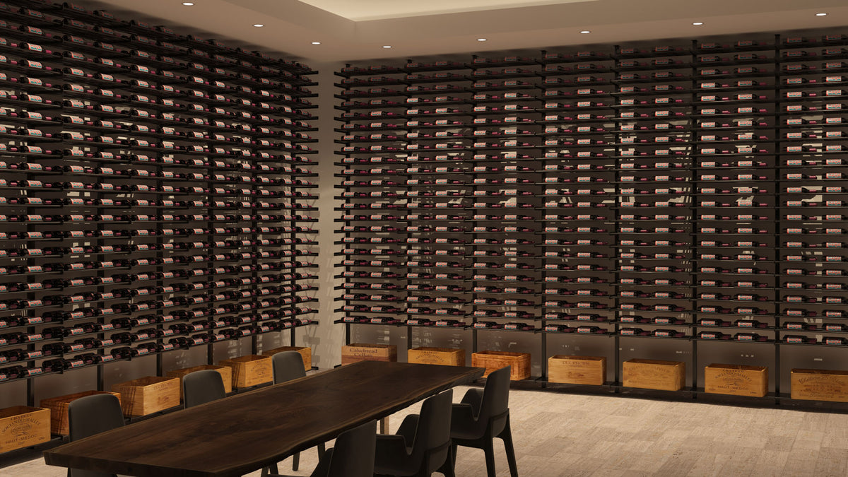 VintageView Evolution Double Sided Wine Wall Post Kit 10 1C (floor-to-ceiling wine rack system, 36 to 72 bottles)