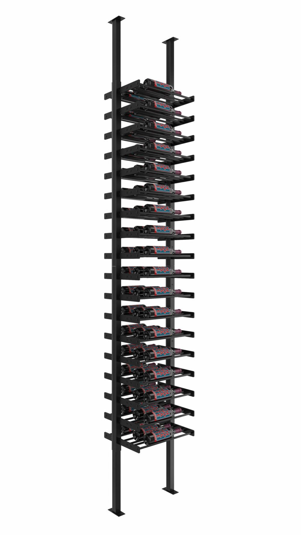 VintageView Evolution Double Sided Wine Wall Post Kit 10 1C (floor-to-ceiling wine rack system, 36 to 72 bottles)