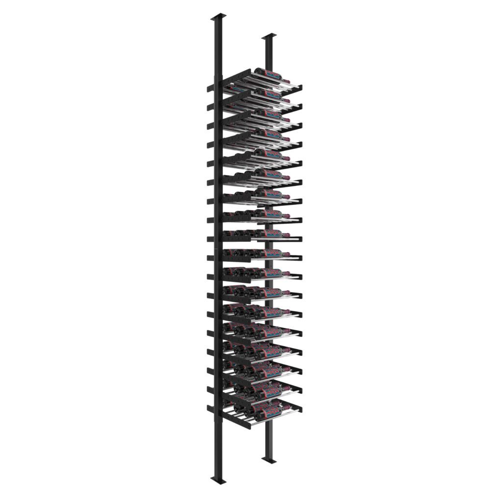 VintageView Evolution Double Sided Wine Wall Post Kit 10 1C (floor-to-ceiling wine rack system, 36 to 72 bottles)