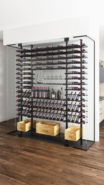 VintageView Evolution Low Profile Post Kit 10 1C (ultra slim floor-to-ceiling wine rack system)