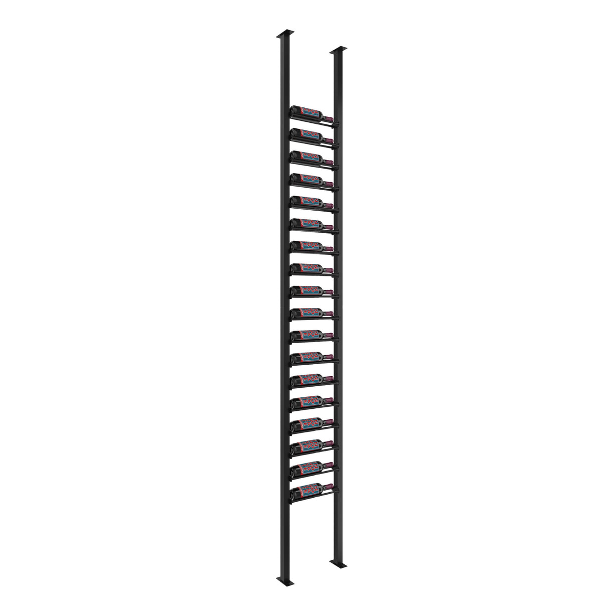 VintageView Evolution Low Profile Post Kit 10 1C (ultra slim floor-to-ceiling wine rack system)