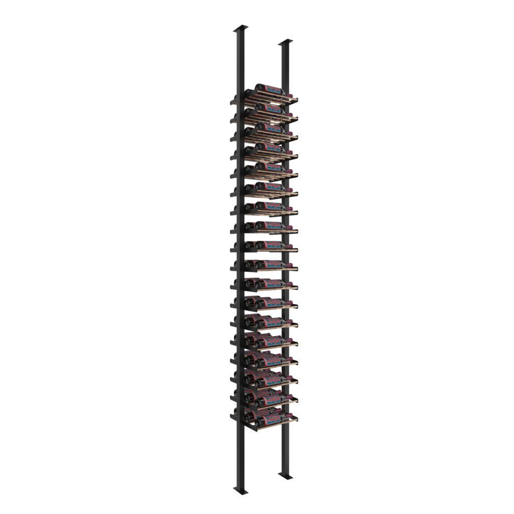 VintageView Evolution Low Profile Post Kit 10 1C (ultra slim floor-to-ceiling wine rack system)