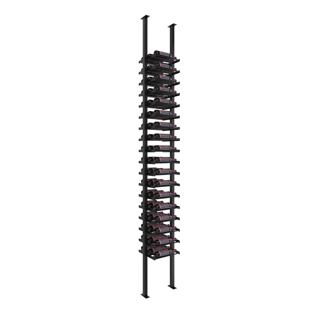 VintageView Evolution Low Profile Post Kit 10 1C (ultra slim floor-to-ceiling wine rack system)