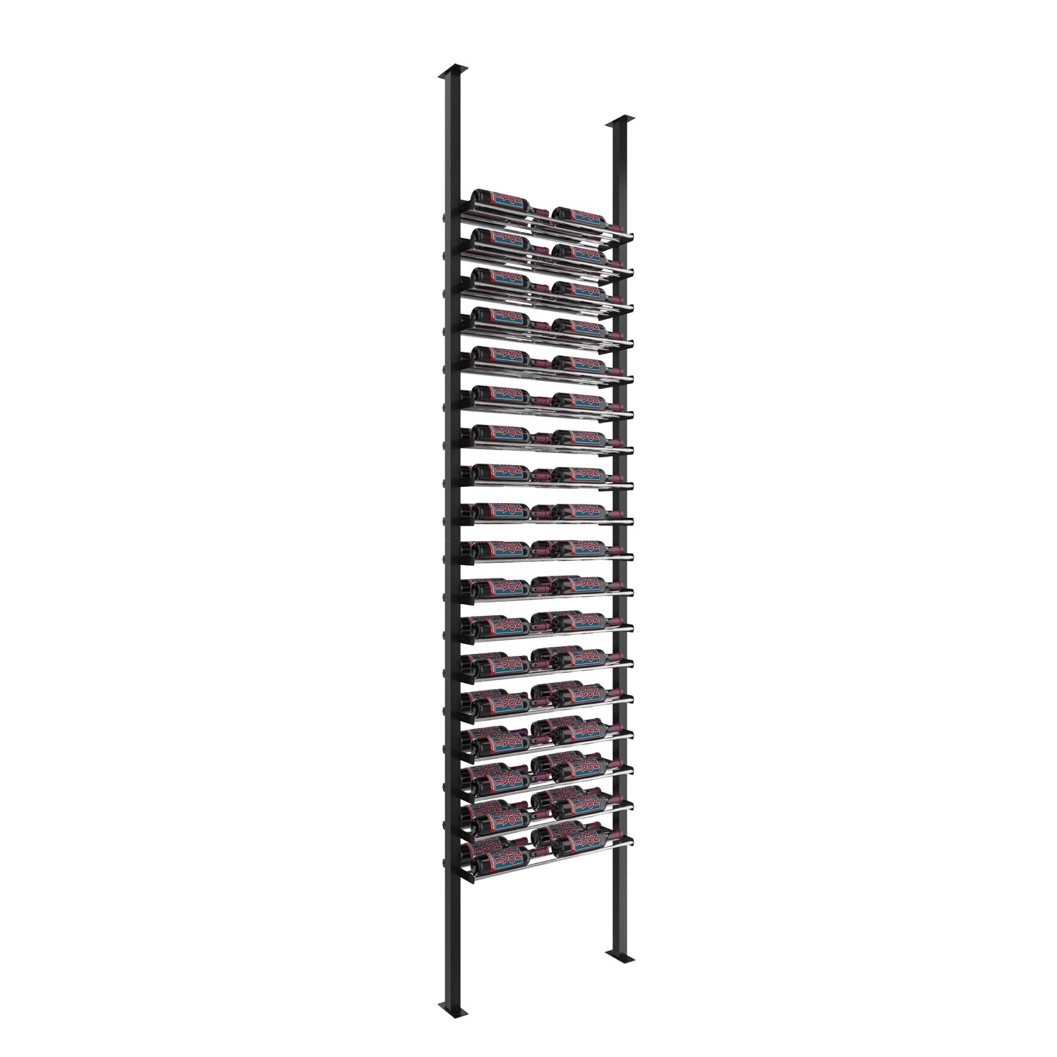 VintageView Evolution Low Profile Post Kit 10 2C (ultra slim floor-to-ceiling wine rack system)