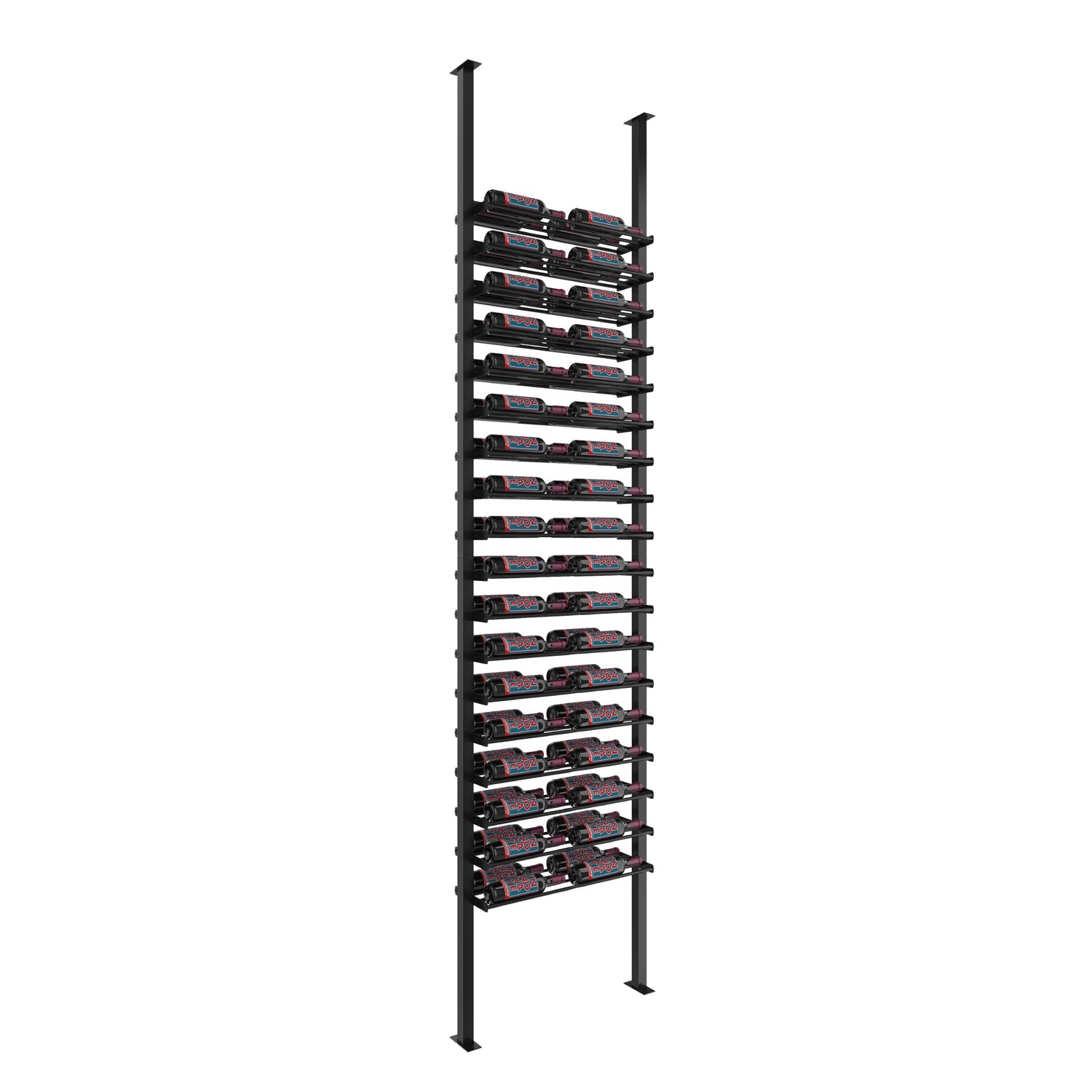 VintageView Evolution Low Profile Post Kit 10 2C (ultra slim floor-to-ceiling wine rack system)