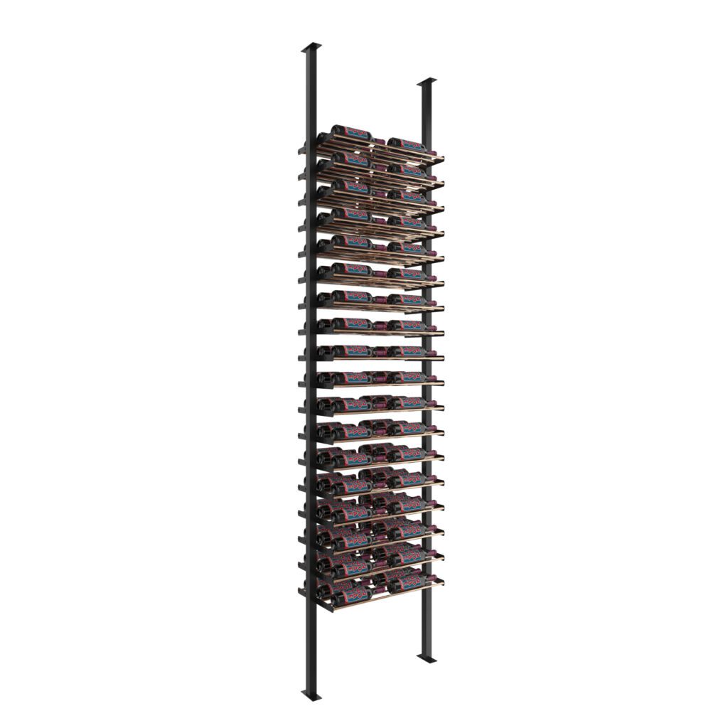 VintageView Evolution Low Profile Post Kit 10 2C (ultra slim floor-to-ceiling wine rack system)