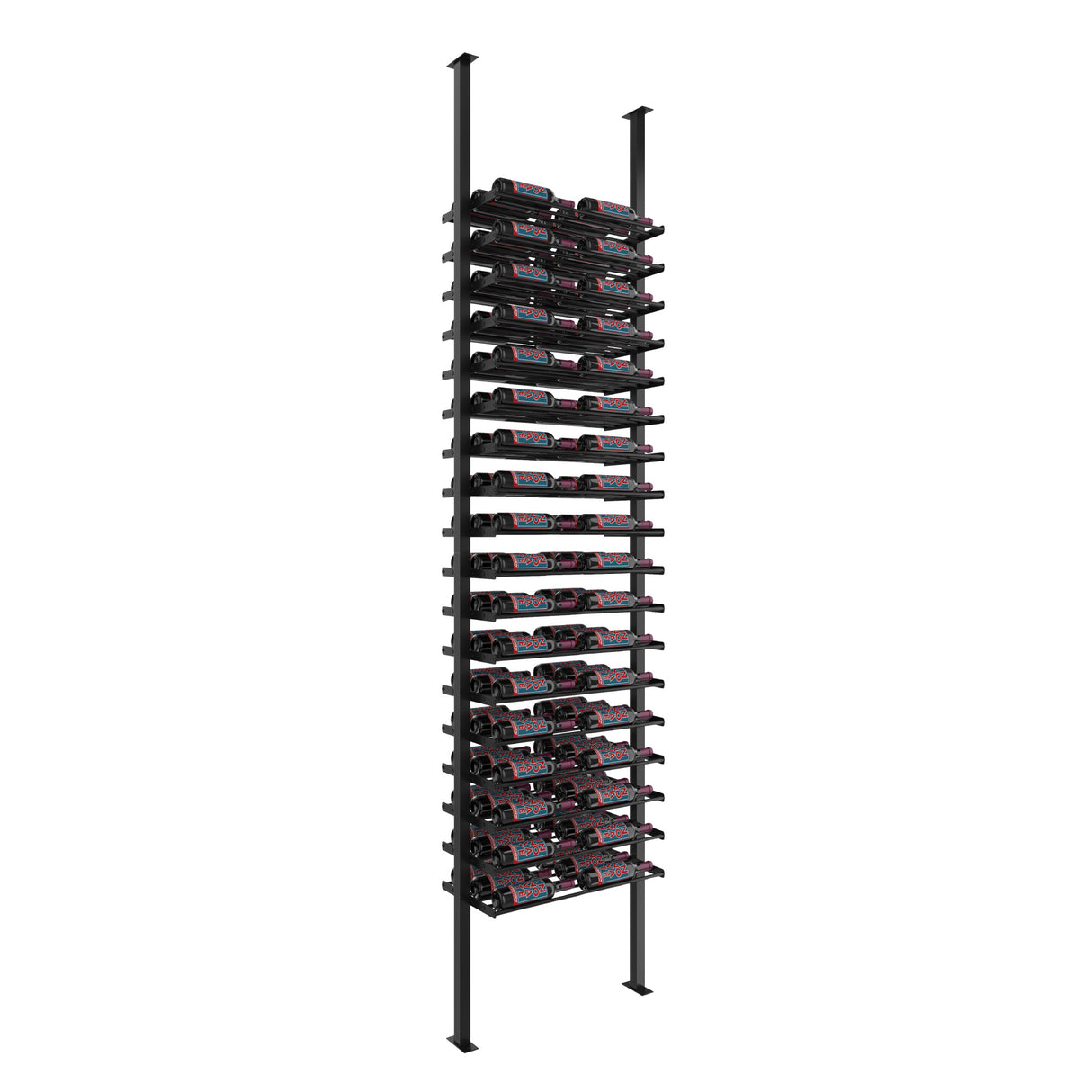 VintageView Evolution Low Profile Post Kit 10 2C (ultra slim floor-to-ceiling wine rack system)