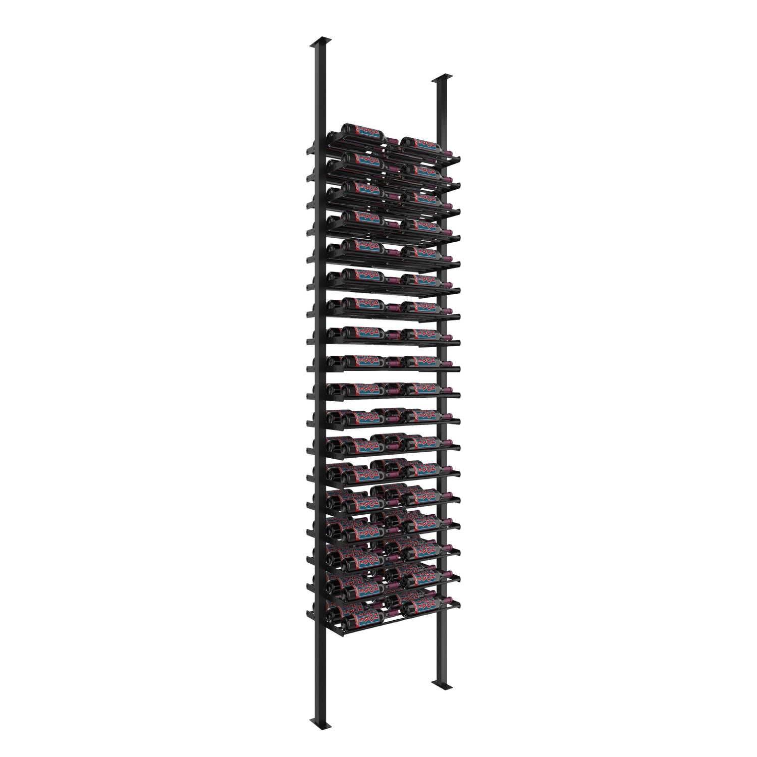 VintageView Evolution Low Profile Post Kit 10 2C (ultra slim floor-to-ceiling wine rack system)