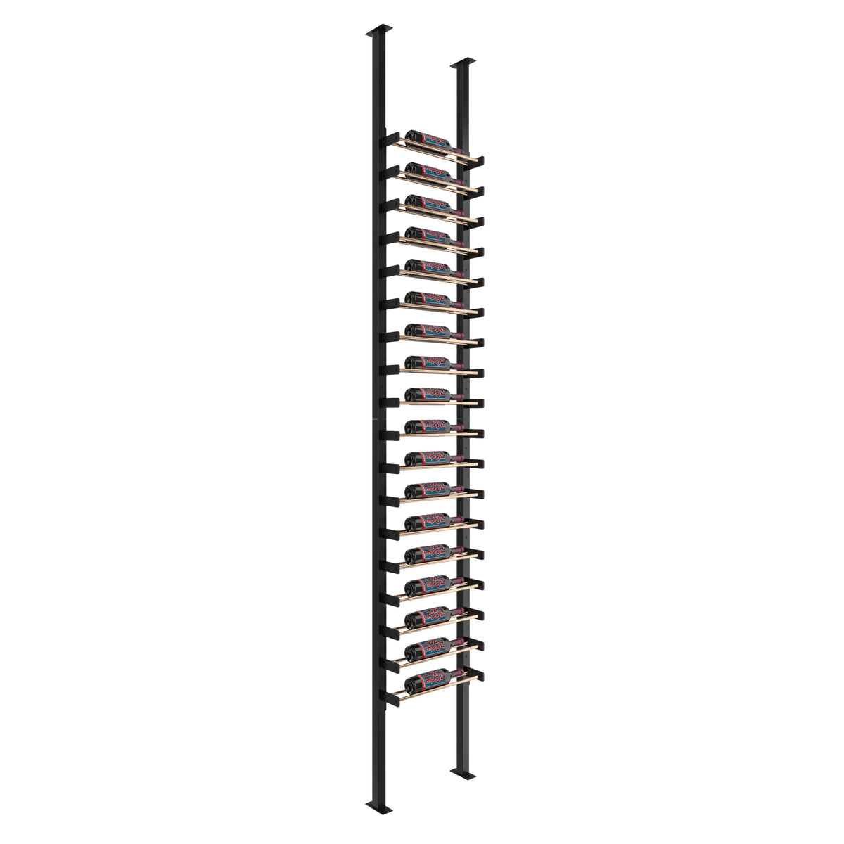 VintageView Evolution Single Sided Wine Wall Post Kit 10 1C (floor-to-ceiling wine rack system, 18 to 54 bottles)