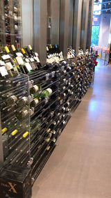 VintageView Evolution Wine Tower 47 3C (freestanding metal and acrylic wine rack)