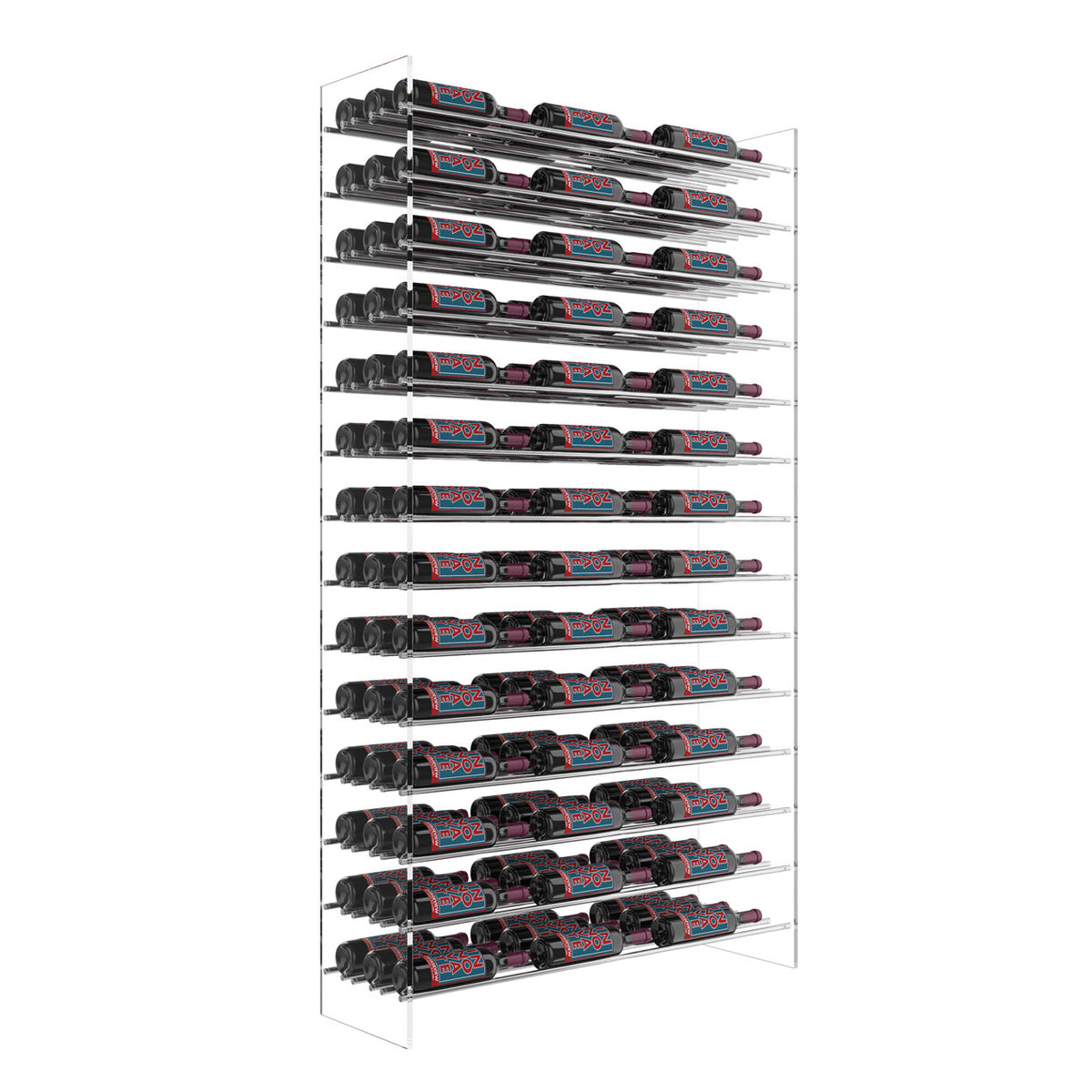 VintageView Evolution Wine Tower 72 3C (freestanding metal and acrylic wine rack)