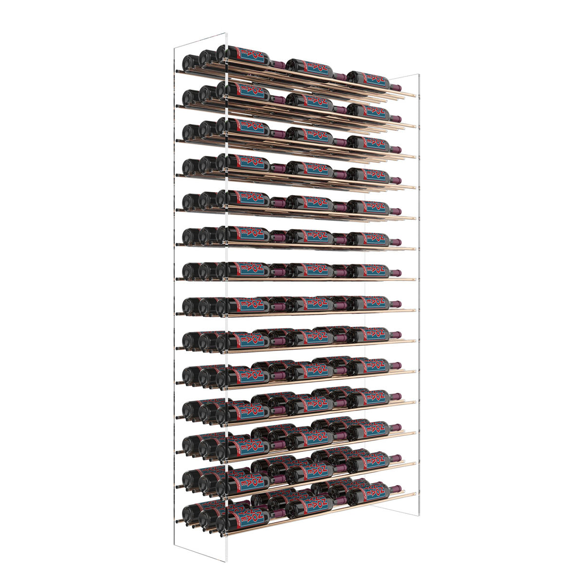 VintageView Evolution Wine Tower 72 3C (freestanding metal and acrylic wine rack)