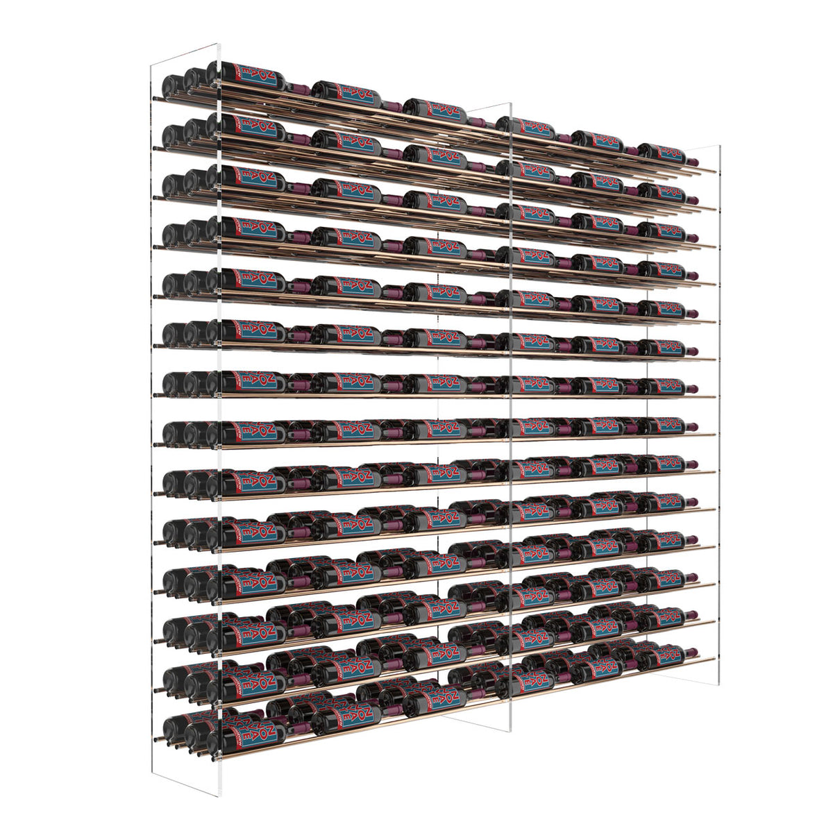 VintageView Evolution Wine Tower 72 3C (freestanding metal and acrylic wine rack)