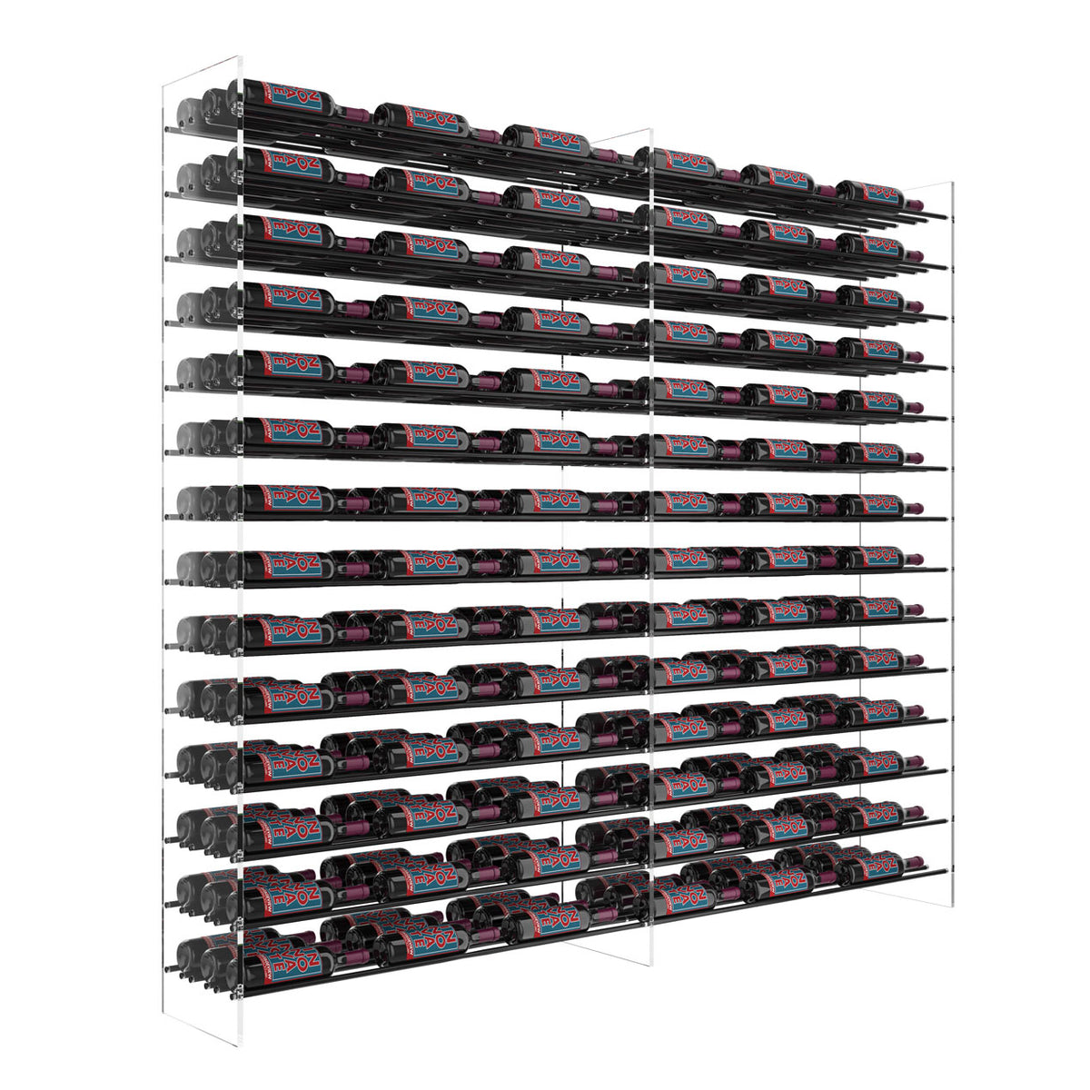 VintageView Evolution Wine Tower 72 3C (freestanding metal and acrylic wine rack)