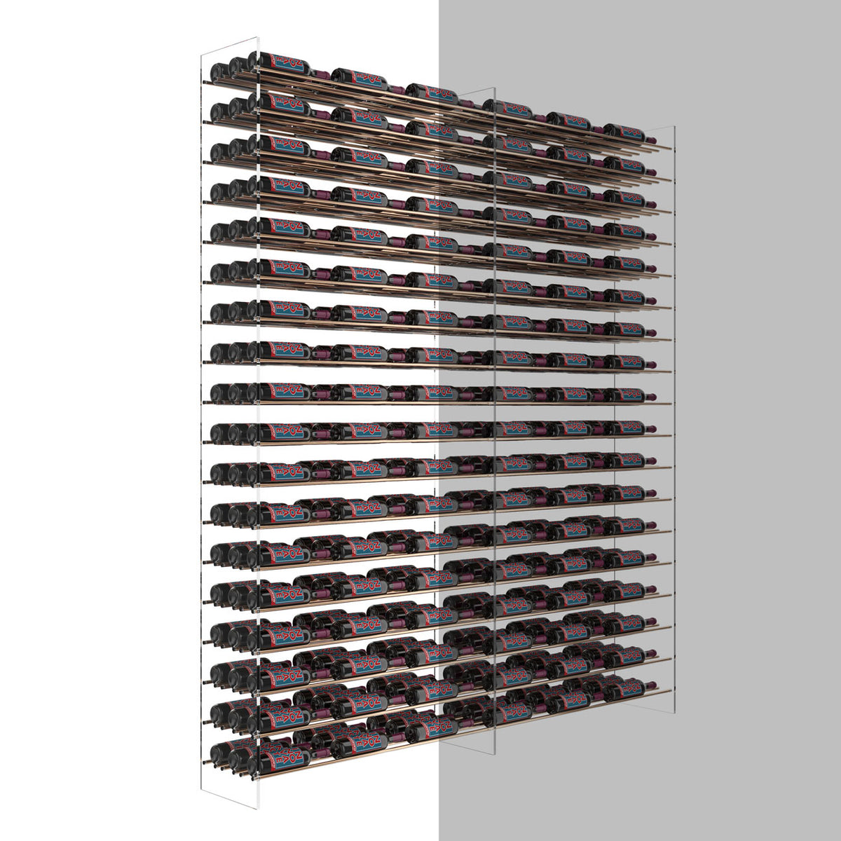 VintageView Evolution Wine Tower Extension 3C (freestanding metal and acrylic wine rack expansion packs)