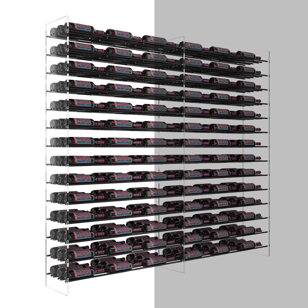 VintageView Evolution Wine Tower Extension 3C (freestanding metal and acrylic wine rack expansion packs)