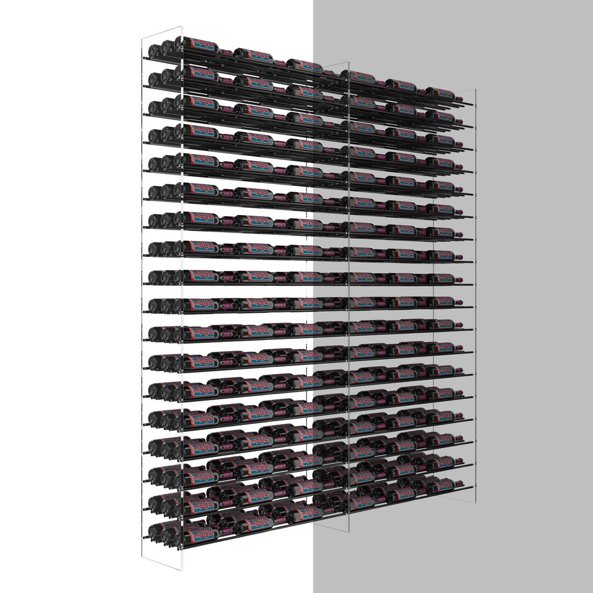 VintageView Evolution Wine Tower Extension 3C (freestanding metal and acrylic wine rack expansion packs)