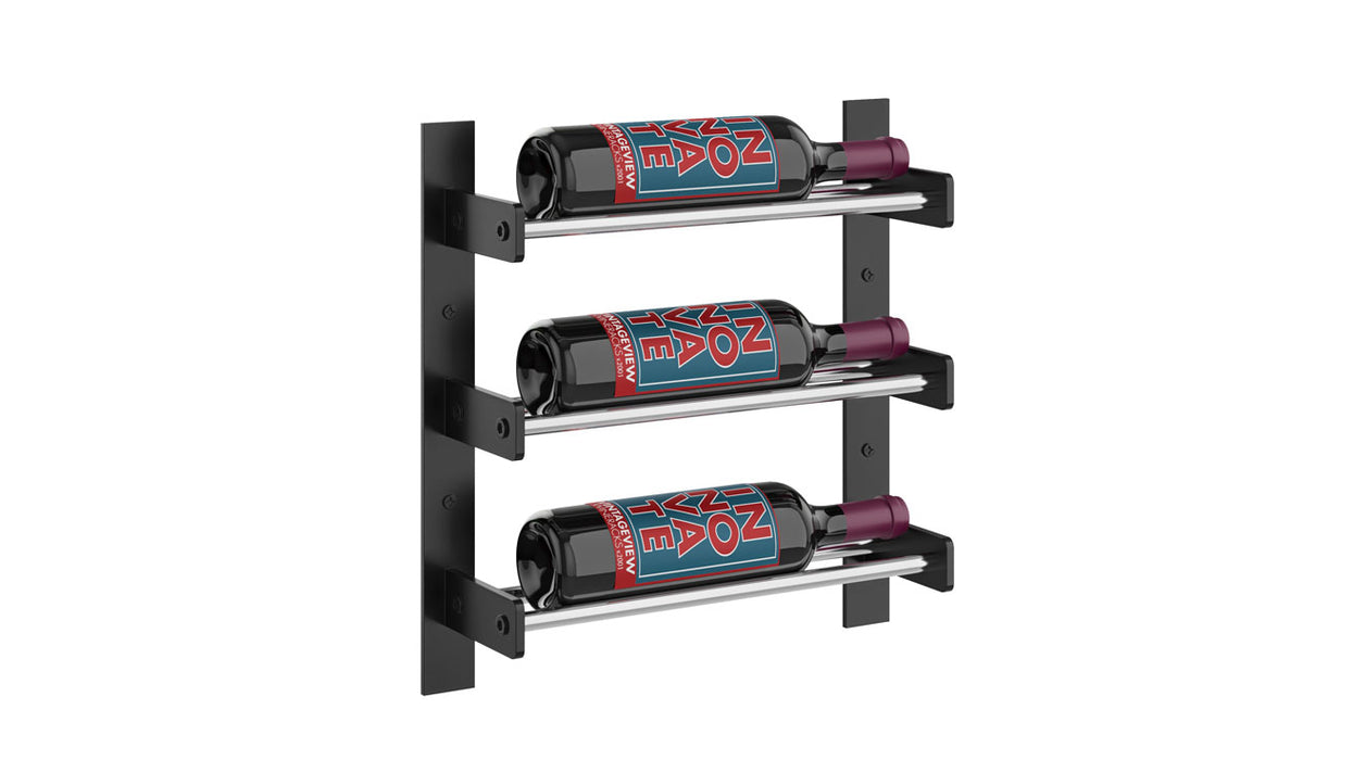 VintageView Evolution Wine Wall 15″ 1C Wall Mounted Wine Rack System (3 to 9 bottles)
