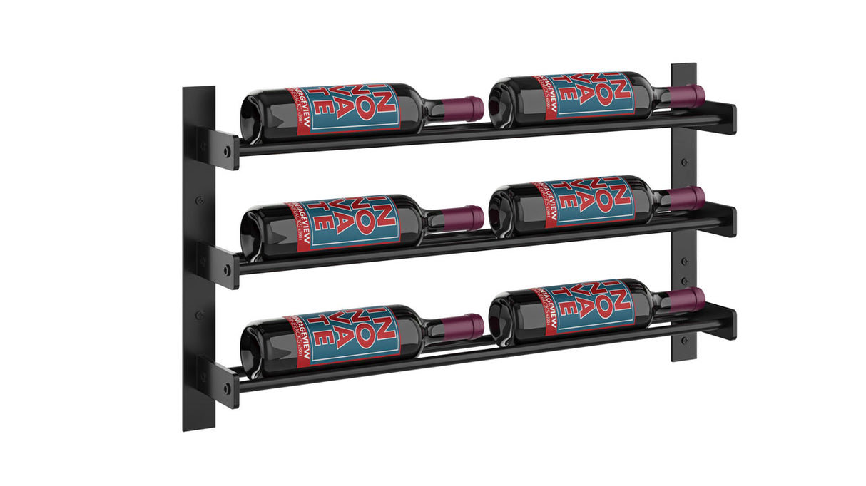 VintageView Evolution Wine Wall 15″ 2C Wall Mounted Wine Rack System (6 to 18 bottles)
