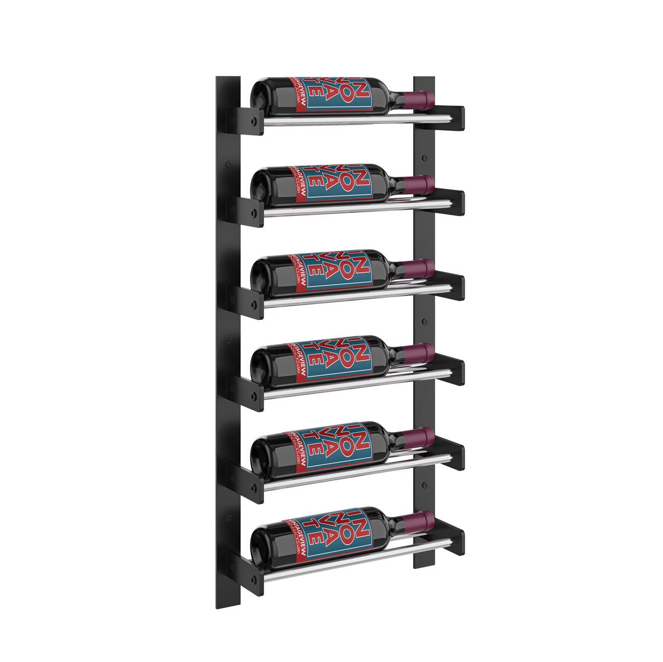 VintageView Evolution Wine Wall 30″ 1C Wall Mounted Wine Rack System (6 to 18 bottles)