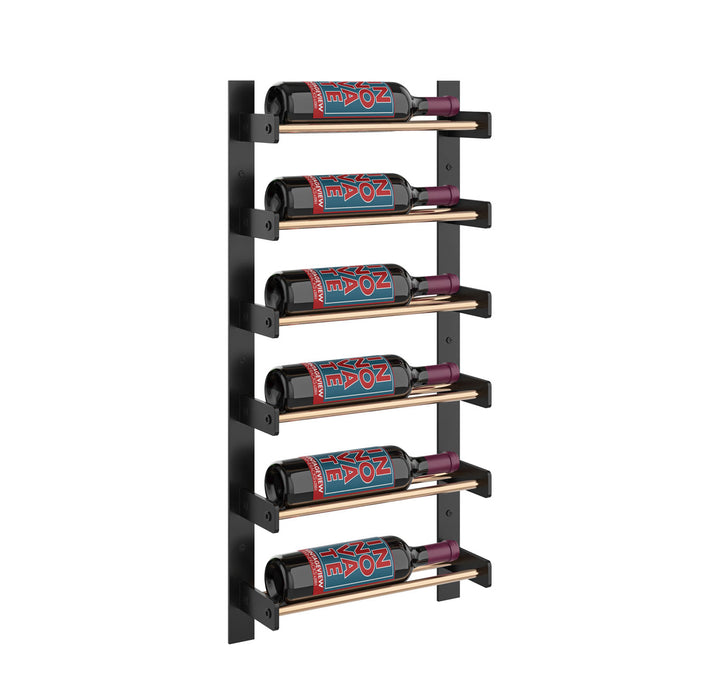 VintageView Evolution Wine Wall 30″ 1C Wall Mounted Wine Rack System (6 to 18 bottles)