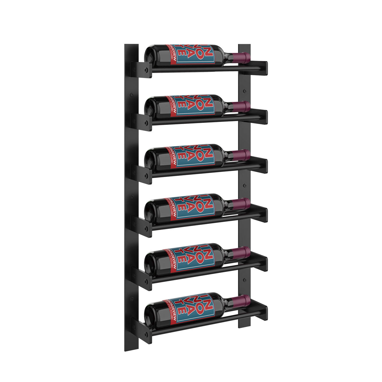VintageView Evolution Wine Wall 30″ 1C Wall Mounted Wine Rack System (6 to 18 bottles)