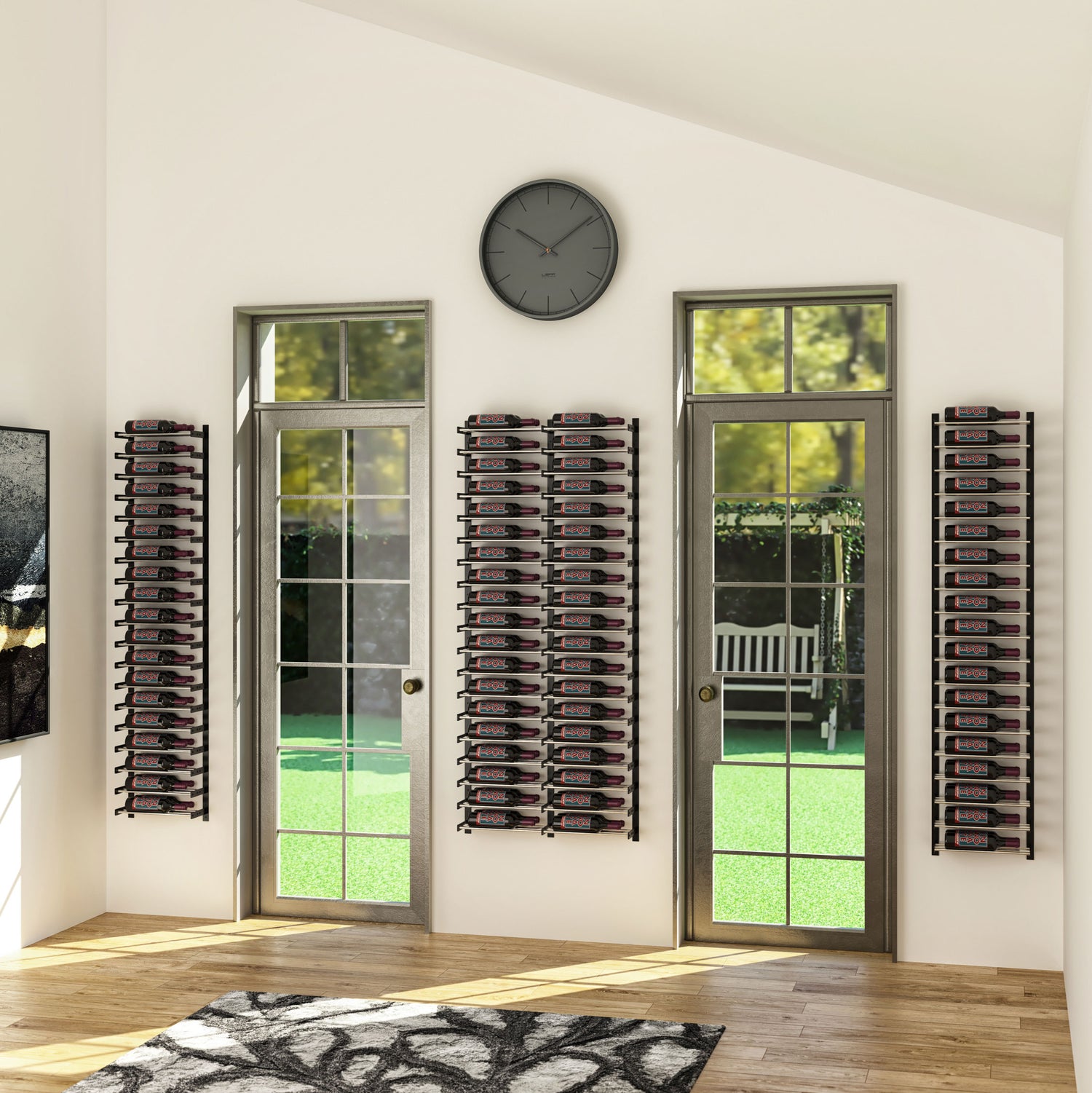 VintageView Evolution Wine Wall 30″ 1C Wall Mounted Wine Rack System (6 to 18 bottles)